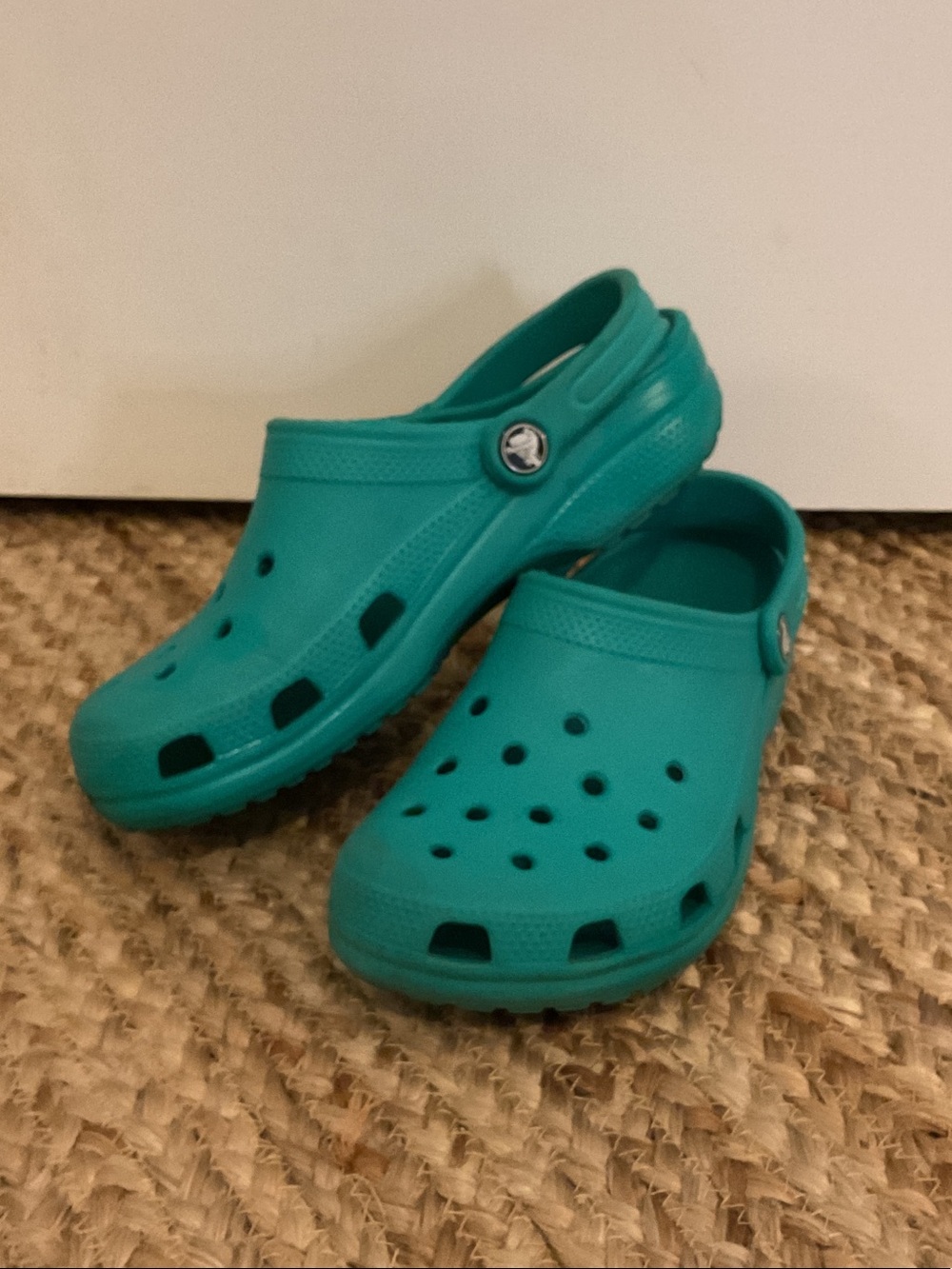 WOMENS Teal Comfort Crocs - Classic Slip-On Style